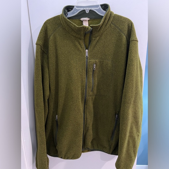 Duluth Trading Company Men's Green Full Zip Fleece Sweater Jacket Size XL - Picture 2 of 12